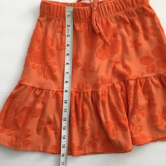 SO Kohl’s Women’s Orange Terry Cloth Skirt Size XS - Picture 6 of 6